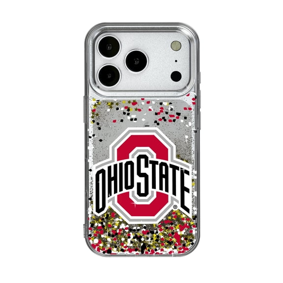 Ohio State Buckeyes iPhone Glitter Confetti Design Case