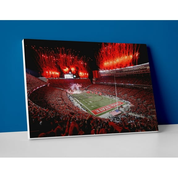 Ohio State Football Stadium Poster or Canvas Wall Art
