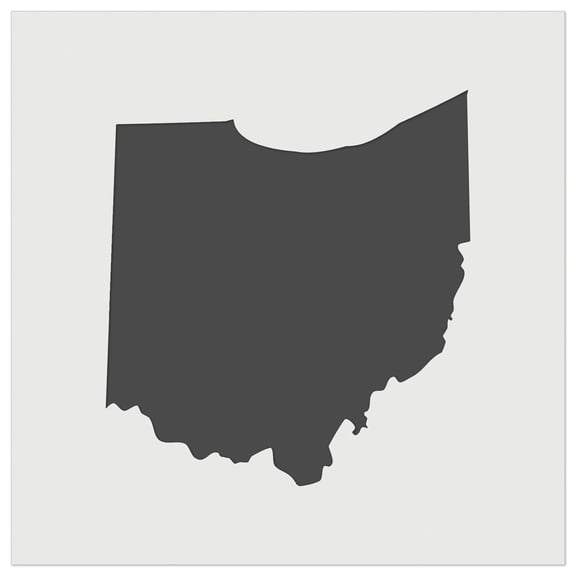Ohio State Silhouette DIY Cookie Wall Craft Stencil - 4.5 Inch