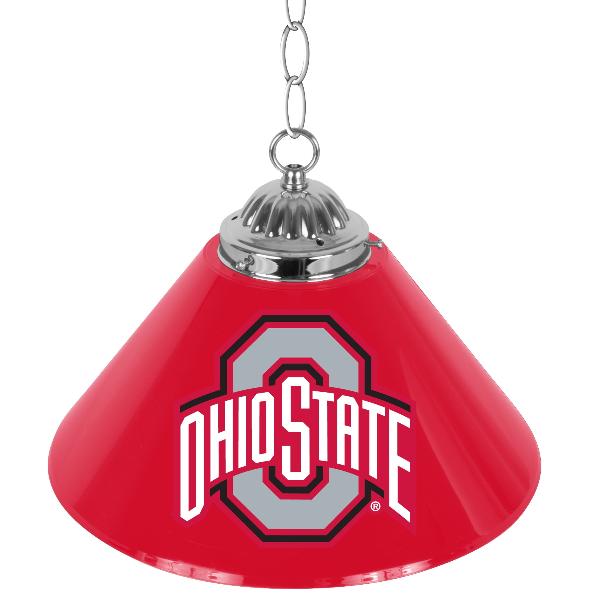 Ohio State University Logo 14-Inch Single Pendant Light with Pull Chain
