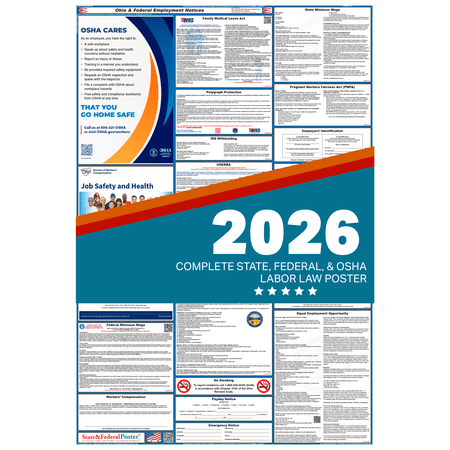 Ohio State and Federal Labor Law Poster 2026