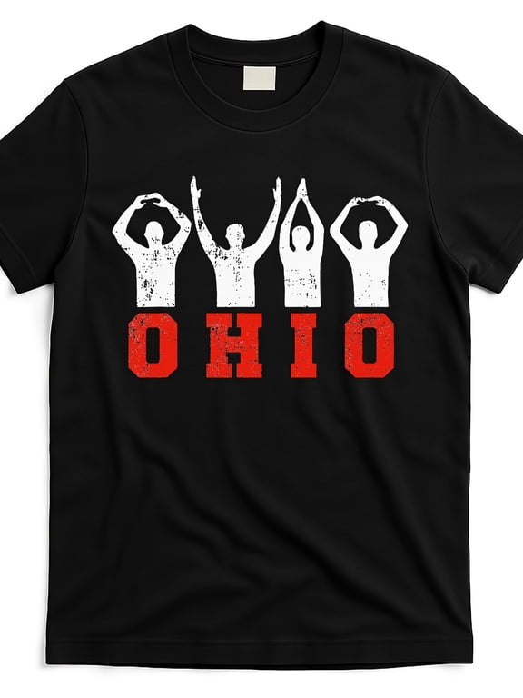 Ohio T-Shirt O-H-I-O Graphic Tee Buckeye State Pride Shirt Unisex