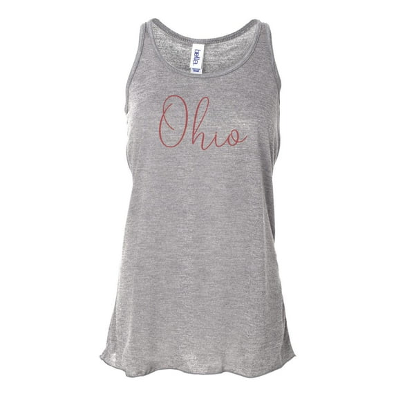 "Ohio Tank Top, Ohio, OH Tank, Ohio Racerback, Workout Clothes, Soft Bella Canvas, Sublimation, Ohio Shirt, Gift For Her, OH Racerback, Athletic Grey, EXTRA SMALL"