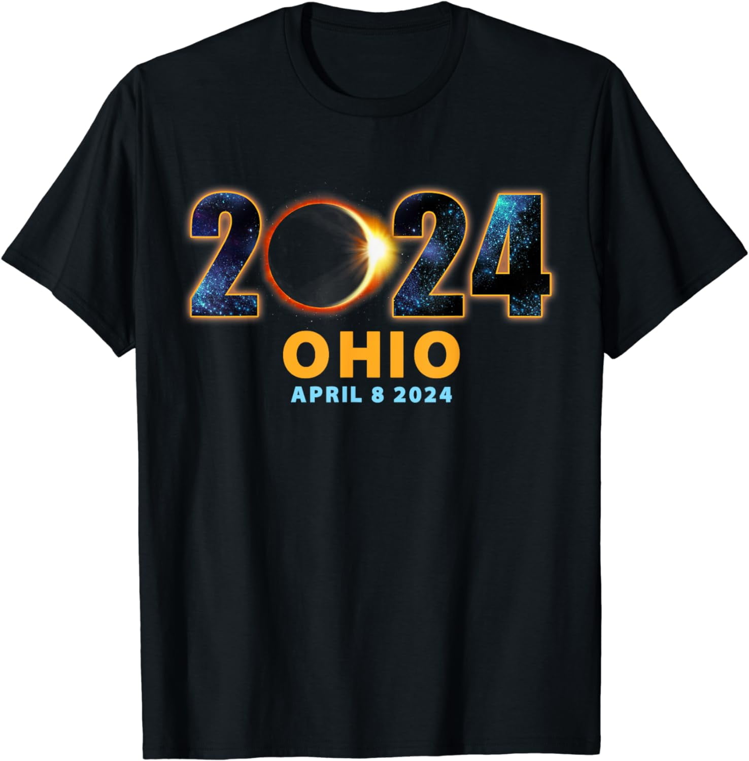 Ohio Total Solar Eclipse 2024 Cotton TShirt