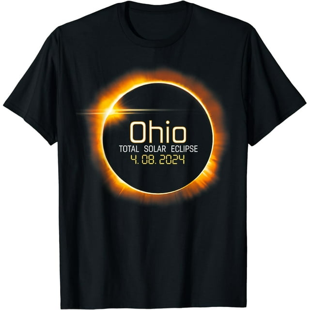 Ohio Totality Total Solar Eclipse April 8 2024 Cotton TShirt