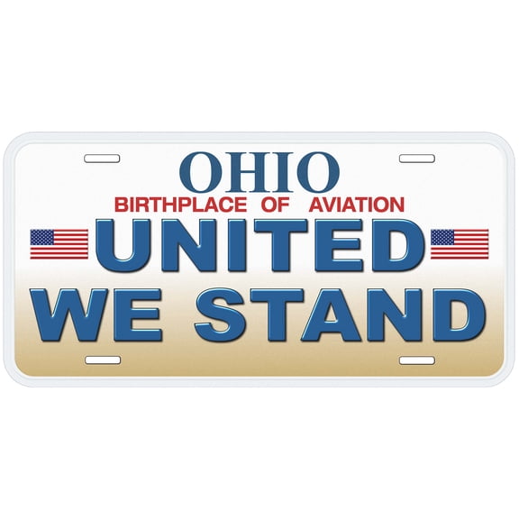 Ohio United We Stand Novelty Car Auto License Plate
