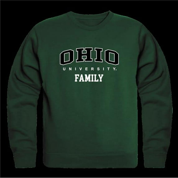 Ohio University Bobcats Family Crewneck Sweatshirt, Forest Green - Large