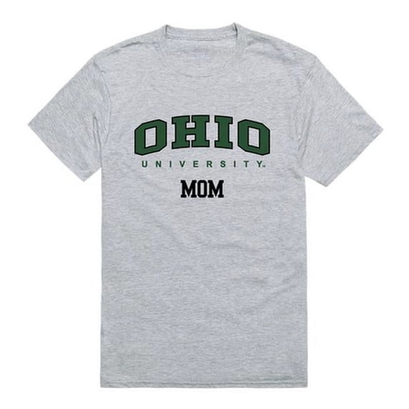 Ohio University College Mom T-Shirt, Heather Grey - Extra Large