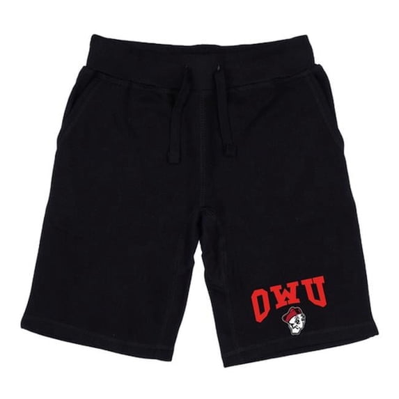 Ohio Wesleyan University Bishops Premium Shorts, Black - Medium