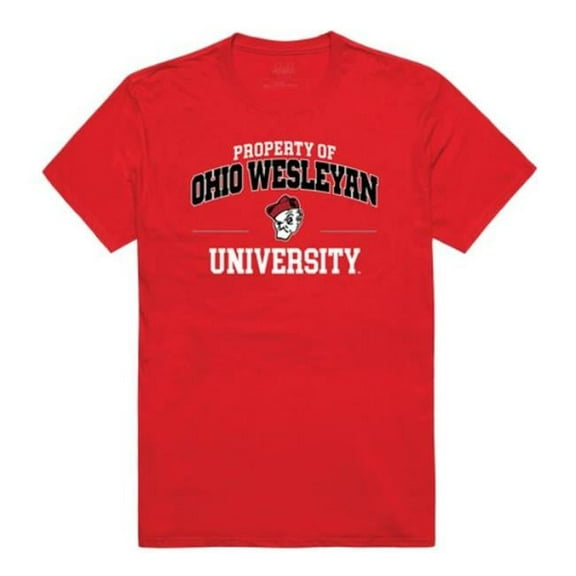 Ohio Wesleyan University Bishops Property College T-Shirt, Red - Large