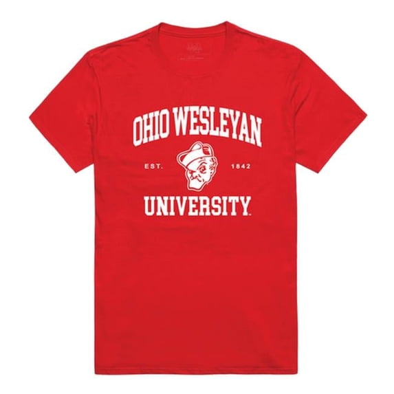 Ohio Wesleyan University Bishops Seal College T-Shirt, Red - Small