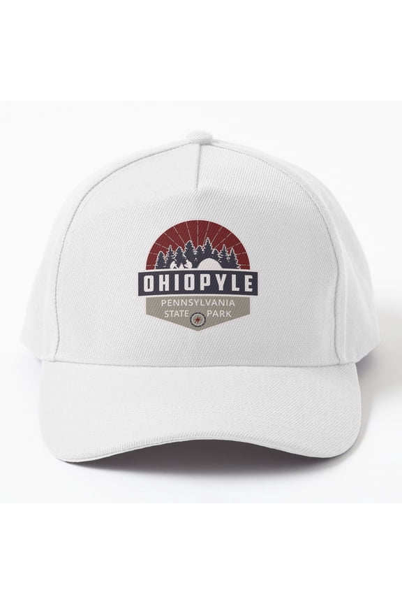 Ohiopyle State Park Trees Baseball Cap, Nature Logo-Inspired Graphic Design, Classic Hat