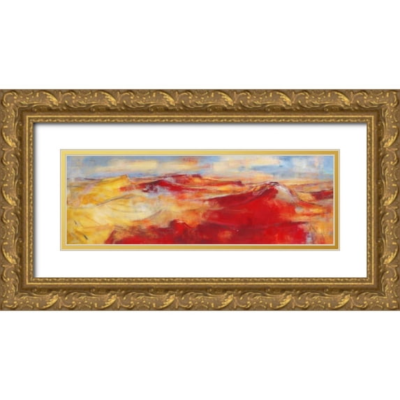 Ohland, Christa 14x7 Gold Ornate Wood Framed with Double Matting Museum Art Print Titled - Sommerland II