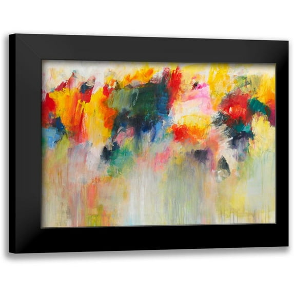 Ohland, Christa 24x18 Black Modern Framed Museum Art Print Titled - Farbklange IV