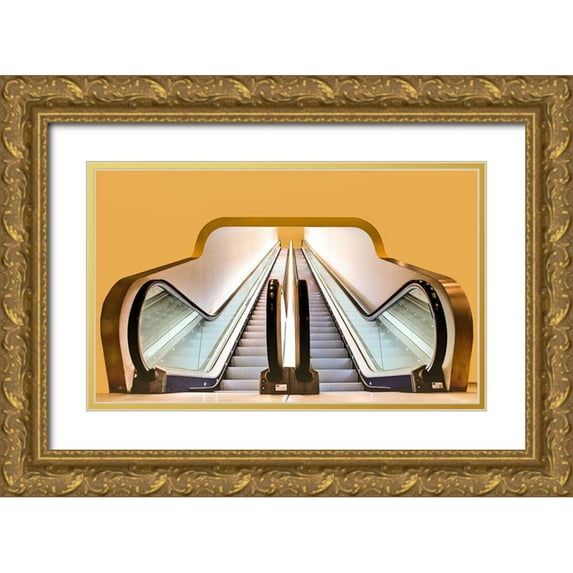 Ohlendorf, Anette 32x21 Gold Ornate Wood Framed with Double Matting Museum Art Print Titled - Im Stedelijk Museum Amsterdam