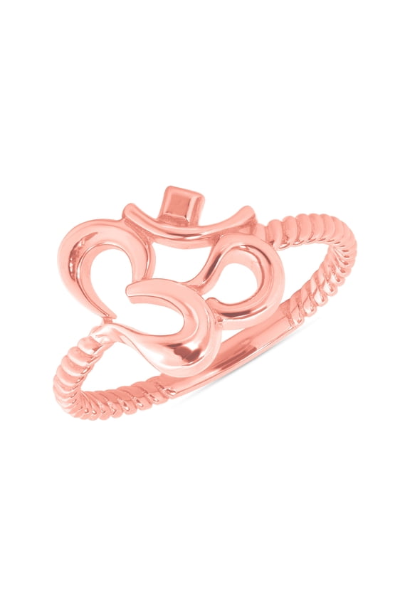 Ohm Rope Ring in Solid Gold