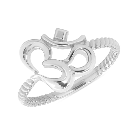 Ohm Rope Ring in Solid Gold