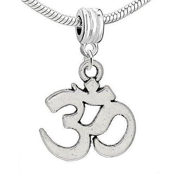 Ohm Symbol Bead Compatible for Most European Snake Chain BraceletPendant