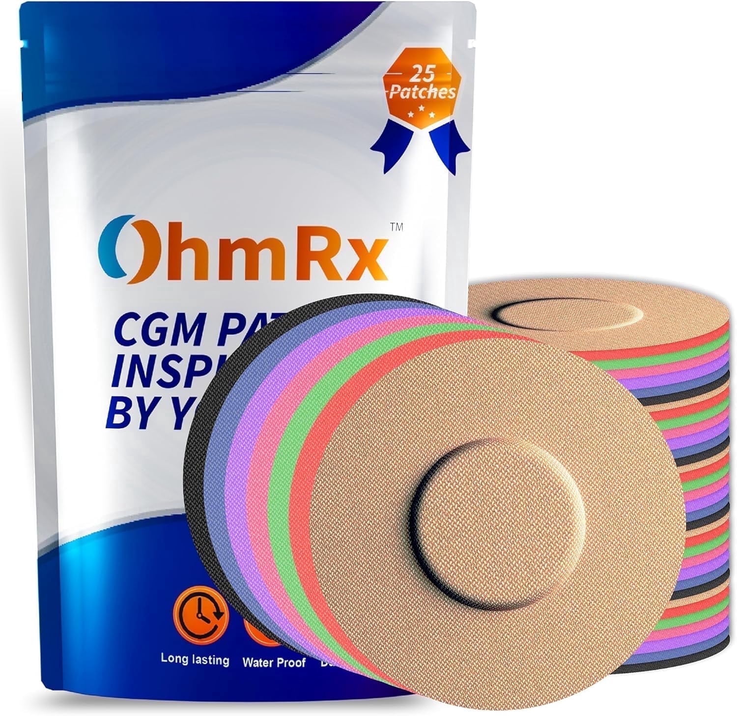Try R Plus Patch OhmRx Adhesive Patches for Libre 2 & Libre 2 Plus – Pre‑Cut, Flexible ...