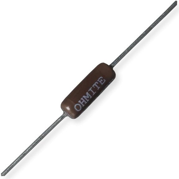 Ohmite 25J470E Axial Terminal Wirewound Resistors, 5 Watts, 470 Ohms, 330 Volts, 30 TCR, Rugged Vitreous Enamel Coating, Suitable for Industrial Applications