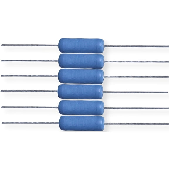 Ohmite 43F800E Wirewound Resistors (Pack of 6), Axial Lead, 3W, 800 Ohms, 200V Max, 20 TCR, Conformal Silicone-ceramic Coating, Suitable for Industrial Applications