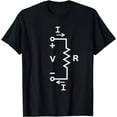 thumbnail image 1 of Ohms Law Diagram Electrical Engineer Physics Math T-Shirt, 1 of 3