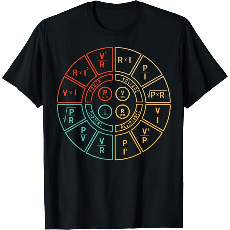 Electrical Engineer Tshirt Ohms Law Diagram Tee Electrical Engineer Tshirt Ohms Law Diagram Tee