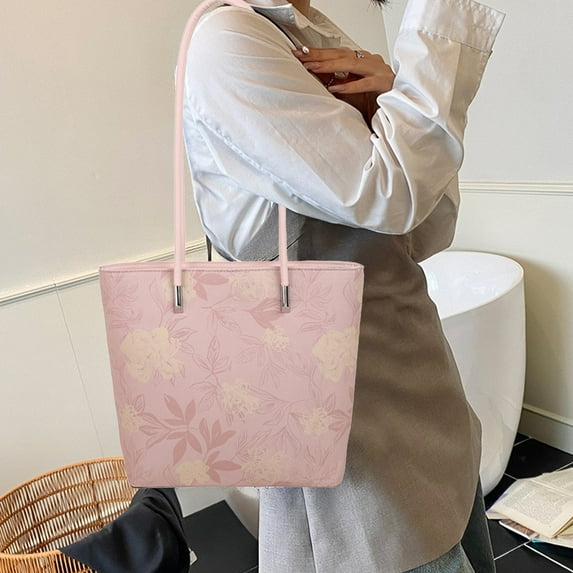 Ohmyroo 2025 Summer New Women's Handbag Fashion Large Capacity Underarm Bag Niche Tote Bag Single Shoulder Commuter Bag Fashionable Handbag For Women Daily Use