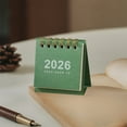 thumbnail image 1 of Ohmyroo 2026 Vintage Mini Desk Calendar, Portable Coil Planner, Office Desktop Ornament, Small Date Tracking Schedule Notebook, 1 of 6