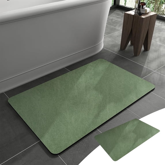 Ohmyroo 20x32 Inch Diatomite Bath Mat Fast-Drying Non-Slip Absorbent Rug for Bathroom Sink