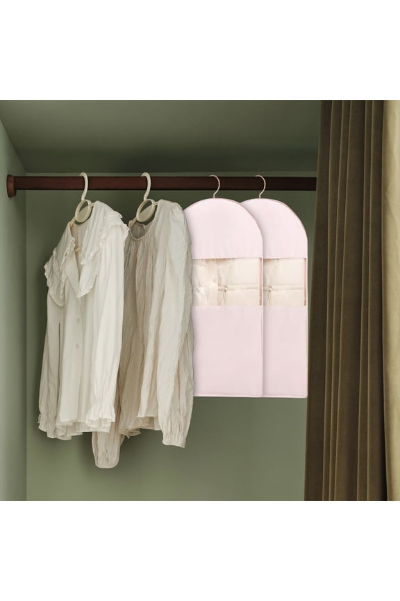 2PCS Garment Cover Dustproof Storage Bag for Down Jackets