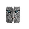 thumbnail image 1 of Ohmyroo 3D Cat Eye Printed Socks Fashion Pattern Comfortable Daily Wear Footwear, 1 of 2
