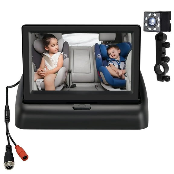 Ohmyroo 4.3-Inch HD Auto Rear Occupant Monitor Night Vision Back Seat View System For Vehicles