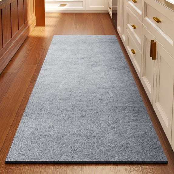 Ohmyroo 47x18 Inch Woven Kitchen Runner Non-Slip Absorbent Floor Mat Suited to Counter Area