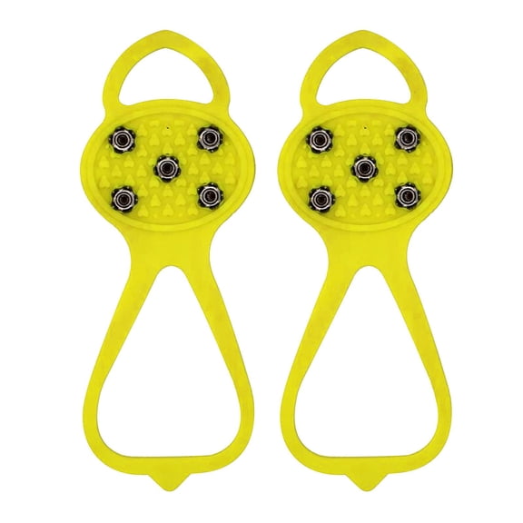Ohmyroo 5-Tooth Ice Grips S Size Non-Slip Snow Cleats for Hiking and Climbing on Icy Terrain