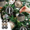 thumbnail image 1 of Ohmyroo 6-Pack Christmas MultiColor Ball Ornaments Festive Hanging Decor For Xmas Tree Party Home Holiday Decoration, 1 of 6