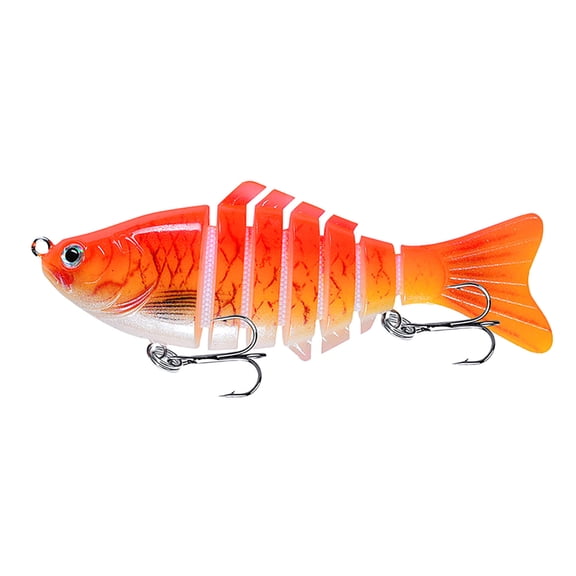 Ohmyroo 6-Segment Jointed Swim Bait 3.9 Inch Realistic Hard Fishing Lure With Stainless Steel Rings For Anglers