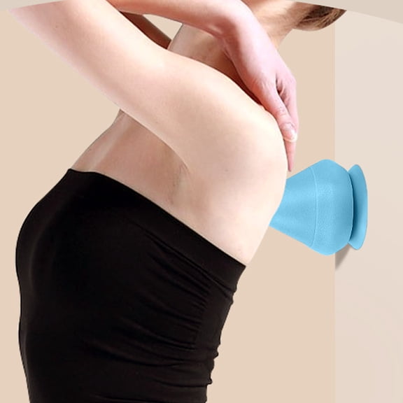 Ohmyroo Adsorption Fascia Massage Ball 3.1 Inch Pink Blue TPE For Yoga Back Shoulder Muscle Relaxation Tool
