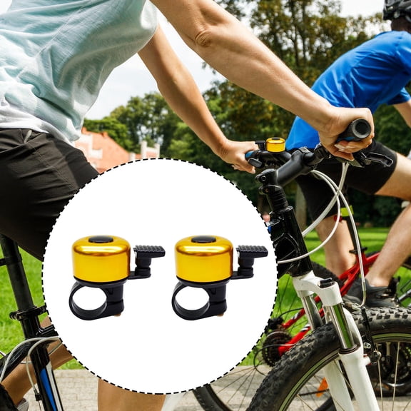 Ohmyroo Aluminum Alloy Bicycle Bell 2 Piece Set High Quality Clear Sound Ringer For Road And Mountain Bikes
