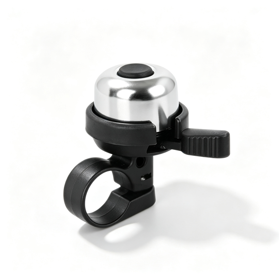 Ohmyroo Aluminum Alloy Bike Bell, Bicycle Handlebar Horn For Adults Kids, Mountain Road Bike Cycling Safety Ringer With Quick Screwdriver Mount Install