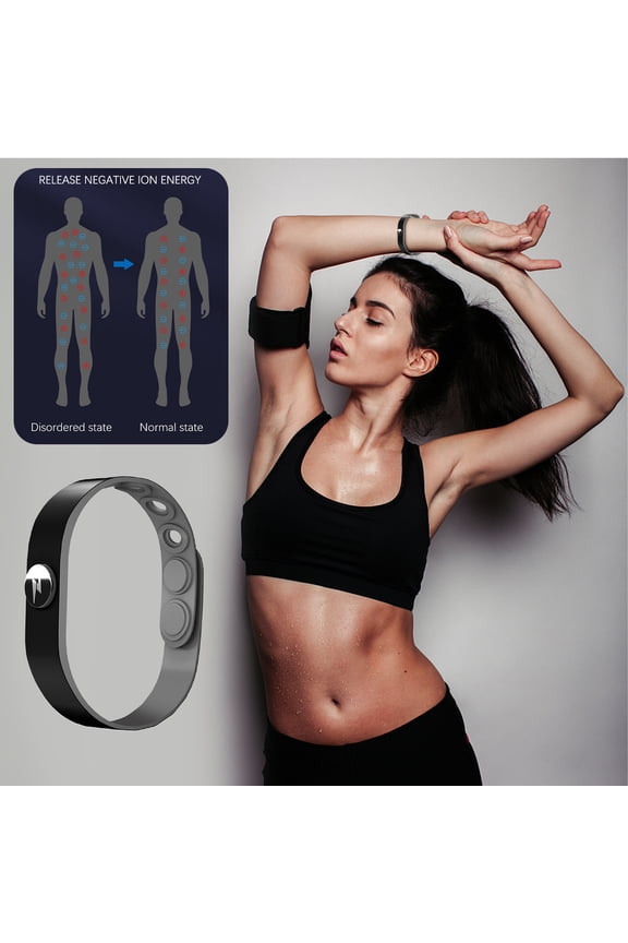 Anti-Static Wristband Automatic Electrostatic Removal Bracelet 9.8x0.5 Inch TPU for Winter Sleep Improvement Men Women