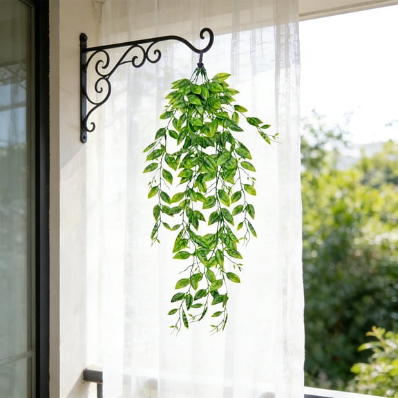 Ohmyroo Artificial Hanging Ivy Vines 31.5inch Greenery Trailing Foliage Wall Patio Decor Indoor Outdoor