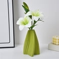 thumbnail image 1 of Ohmyroo Artificial Plastic Flower Vase Faux Floral Arrangement Container Living Room Table Holiday Event Decor, 1 of 6