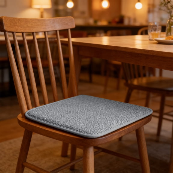 Ohmyroo Breathable Chair Cushion 17.7x14.9inch High Resilience Seating Support Household Comfort Pad