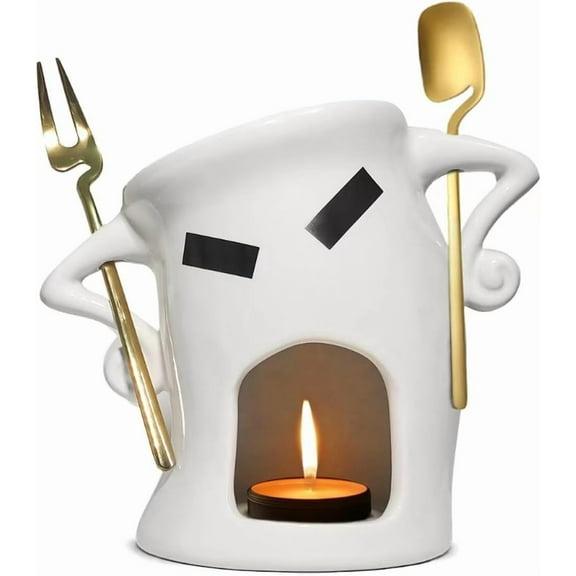 Ohmyroo Chocolate Cheese Fondue Pot for Home Party Gatherings Dessert Making and Entertainment Needs