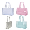 thumbnail image 1 of Ohmyroo Clear Jelly Tote Bag Transparent PVC Shoulder Handbag Large Capacity Shopping Purse For Beach And Daily Use Light Blue, 1 of 8