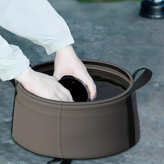 Ohmyroo Collapsible Portable Foldable Sink Basin for Washing Face Feet Travel Camping Outdoor Activities