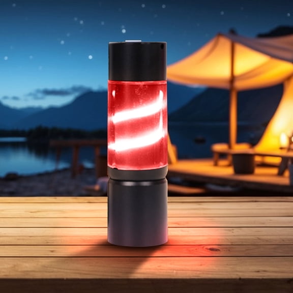 Ohmyroo Color LED Camping Light Strip White ABS Aluminum Alloy for Outdoor Tent Hiking Emergency Rescue Portable USB Rechargeable Tool