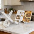 thumbnail image 1 of Ohmyroo Cookbook Stand Wooden Holder For Plates Music Sheet Magazines Art Display And Record Storage In Kitchen And Home, 1 of 6