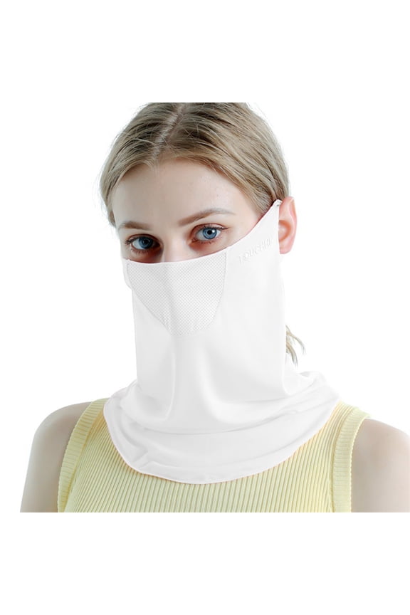 Cooling Silk Face Mask UV Protection Breathable Three Dimensional Shield for Cycling Outdoor Sports and Daily Wear